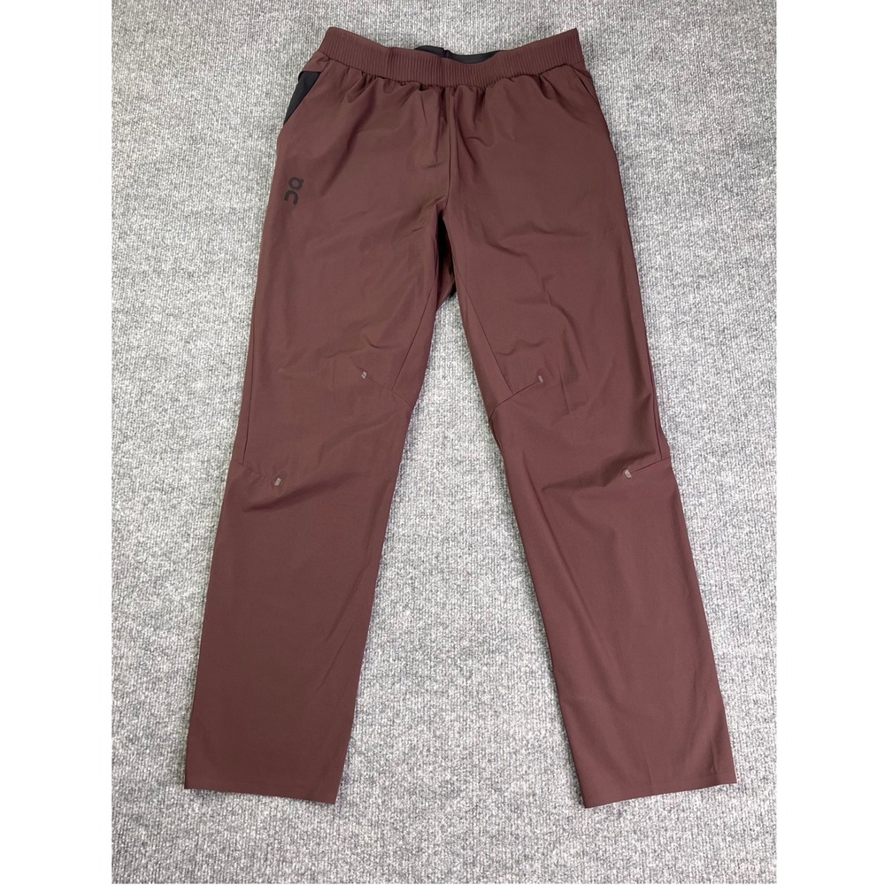 On Cloud Running Movement Pants Mens L Brown Athletic Training Trousers 1MD1014